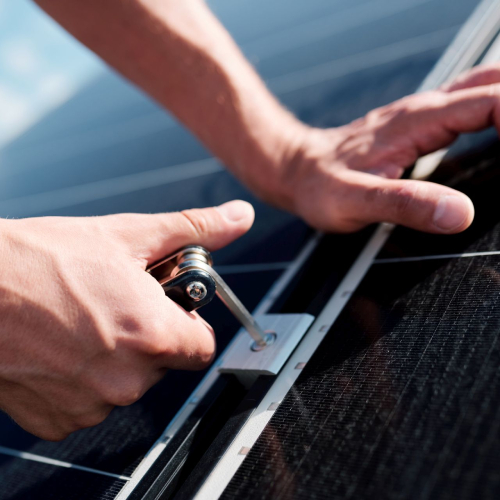 Solar panels installation